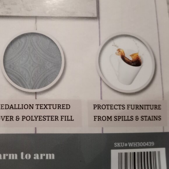 Sofa Protecter Dual Sided Scalloped Edged New In Bag - Picture 7 of 12